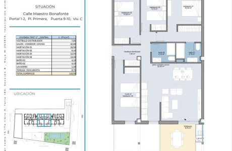 Piso en venta en calle Maestro Bonafonte Parcela, 1m5-3 s/n