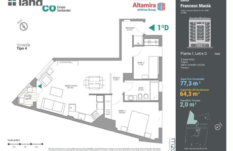 Piso en venta en Avinguda Francesc Macià, 43 -45