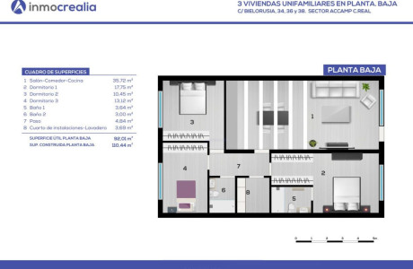 Chalet adosado en venta en calle Bielorusia , 34