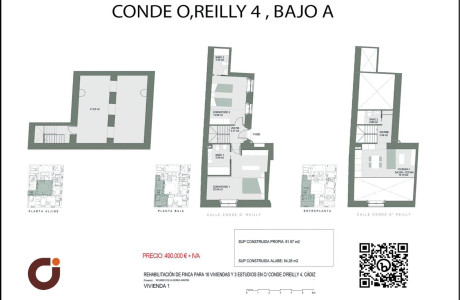 Dúplex en venta en calle Conde O´Reilly, 4