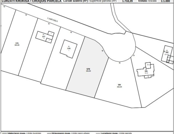 Terreno en venta en Paraje de Larrabea