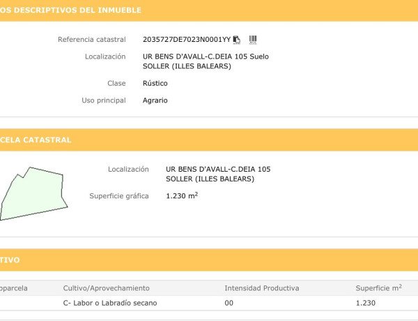 Terreno en venta en Urbanizacion Bens d'Avall-c.deia, 105