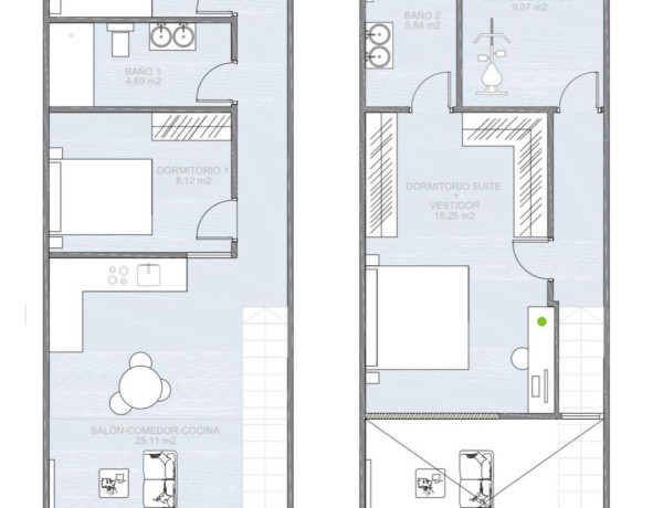 Chalet adosado en venta en avenida Santander