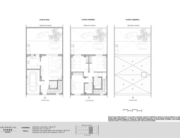 Chalet adosado en venta en calle Luis Vives s/n