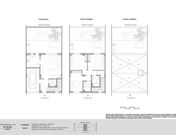 Chalet adosado en venta en calle Luis Vives s/n