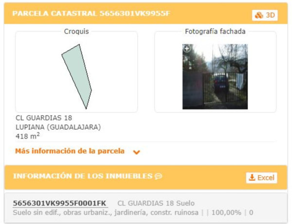 Terreno en venta en calle Guardias, 18