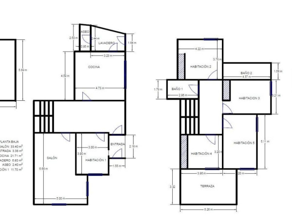 Chalet pareado en venta en calle Sonora