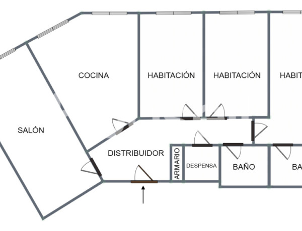 Piso en venta de 96 m² en Calle de Orán, 33211 Gijón (Asturias)