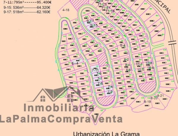 Residential land For sell in Breña Alta in Santa Cruz de Tenerife 