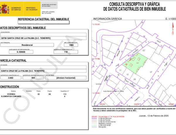 Ático en Venta en Santa Cruz De La Palma Santa Cruz de Tenerife 