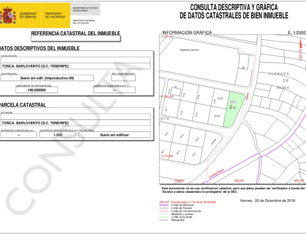 Solar industrial en Venta en Barlovento Santa Cruz de Tenerife 