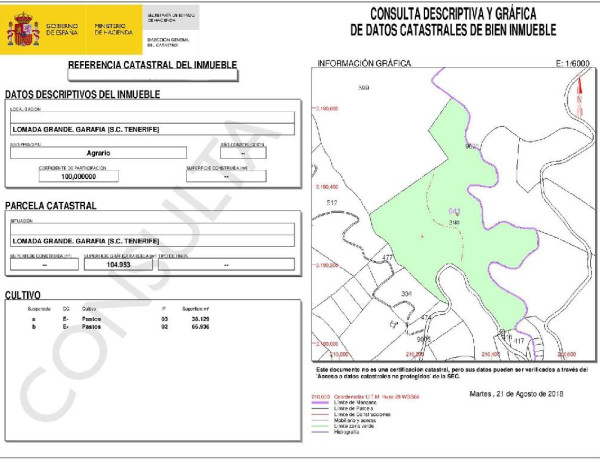 Residential land For sell in Garafia in Santa Cruz de Tenerife 