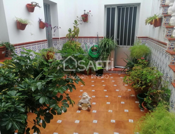 GRAN CASA AMUEBLADA EN PLANTA BAJA CON PATIO, TERRAZA Y GUARDILLA