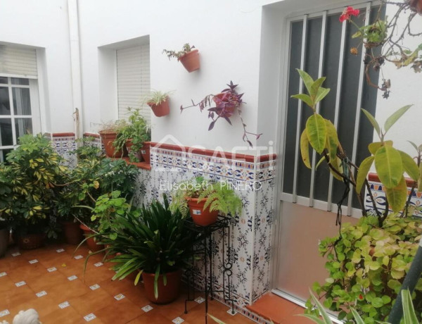 GRAN CASA AMUEBLADA EN PLANTA BAJA CON PATIO, TERRAZA Y GUARDILLA