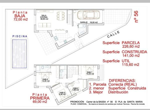 Chalet adosado en venta en calle de la Bassa, 50