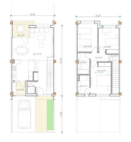 Chalet pareado en venta en calle Castroboo s/n