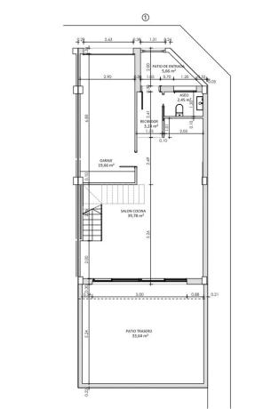 Chalet adosado en venta en calle Alameda, 25