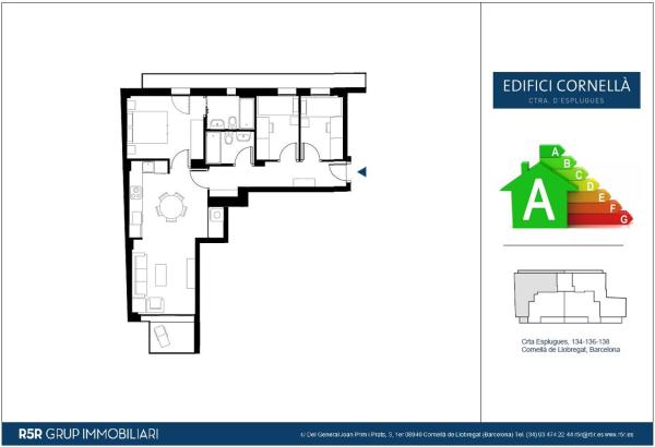 Piso en venta en d´Esplugues, 134