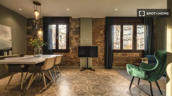 Apartamento moderno de un dormitorio completamente amueblado en Barcelona