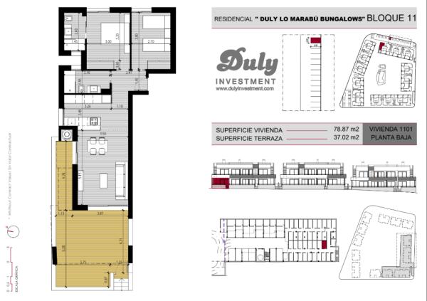 Lo Marabu bungalos apart