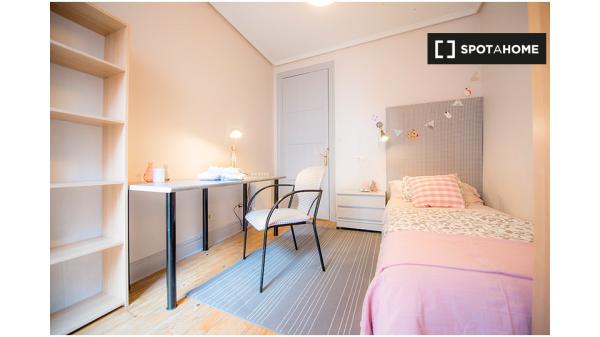 Chambre spacieuse dans un appartement partagé à Casco Viejo, Bilbao