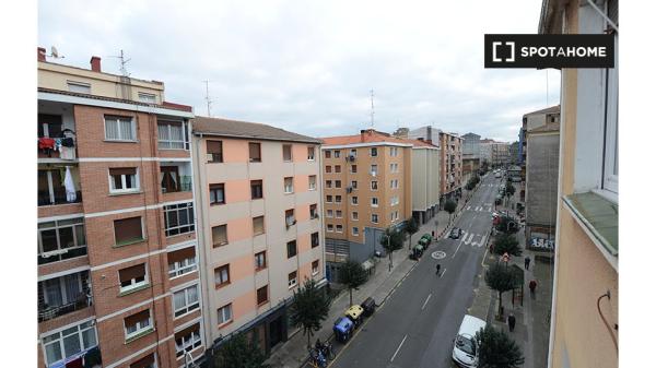 Ampia camera in appartamento condiviso a Rekalde, Bilbao