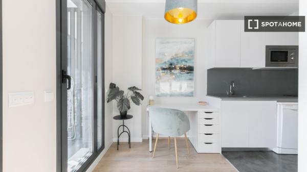 Moderno apartamento amueblado con dos terrazas y piscina comunitaria en Barcelona