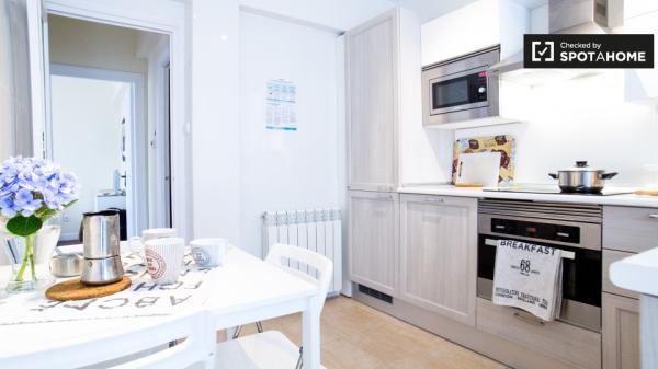 Chambre extérieure dans un appartement de 3 chambres à Getxo, Bilbao