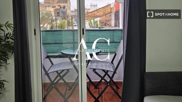 Apartamento entero de 1 dormitorio en València