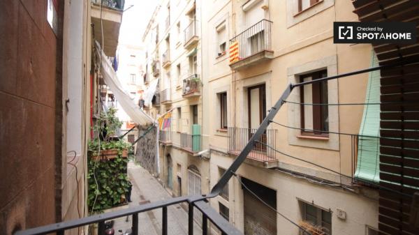 Habitación amueblada en apartamento de 2 dormitorios en El Raval, Barcelona