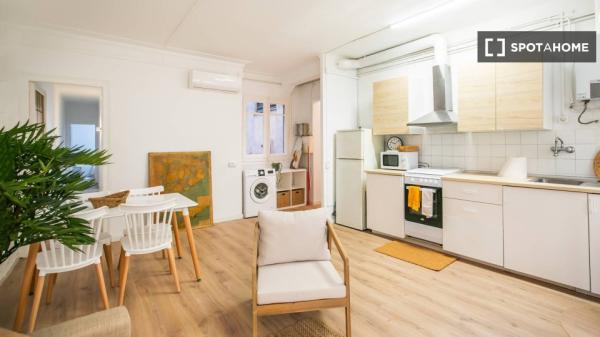 Habitación en piso compartido en barcelona.