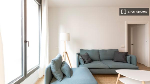 Moderno apartamento amueblado y equipado a un paso del metro en Poblenou