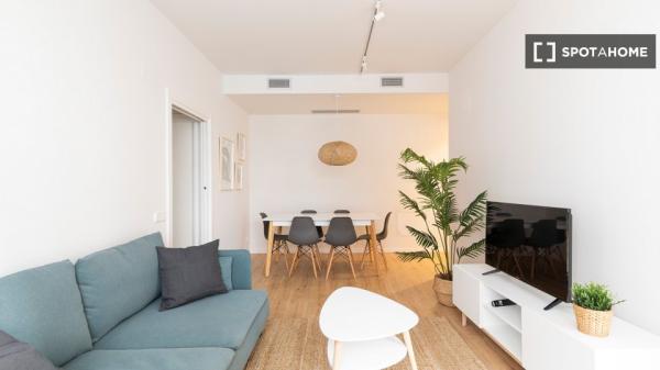 Moderno apartamento amueblado y equipado a un paso del metro en Poblenou