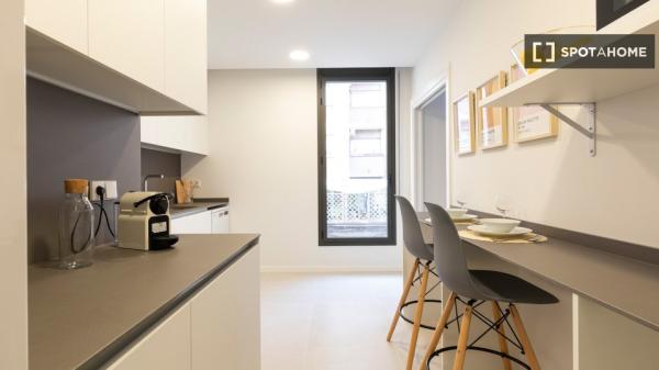 Moderno apartamento amueblado y equipado a un paso del metro en Poblenou