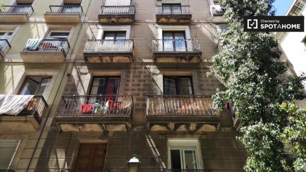 piso de 3 habitaciones con aire acondicionado en alquiler en El Raval, Barcelona