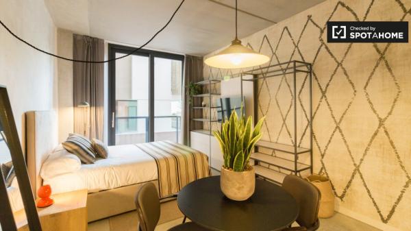 Monolocale arredato in un Co-Living a Barcellona