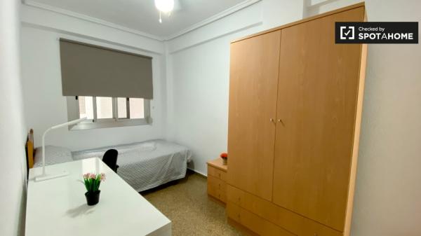 Habitación individual en alquiler, apartamento de 6 dormitorios, Algirós, Valencia