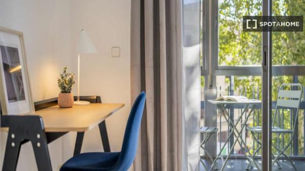 Chambre individuelle ensoleillée avec terrasse