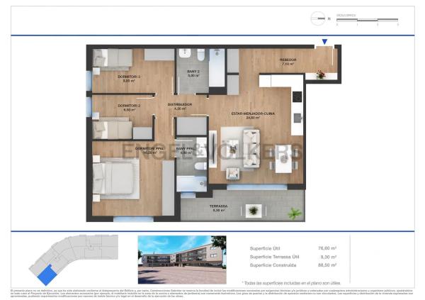 Dúplex en venta en calle Pau Casals