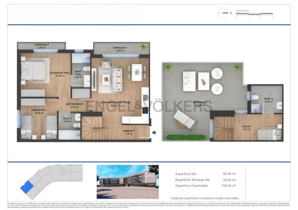 Dúplex en venta en calle Pau Casals