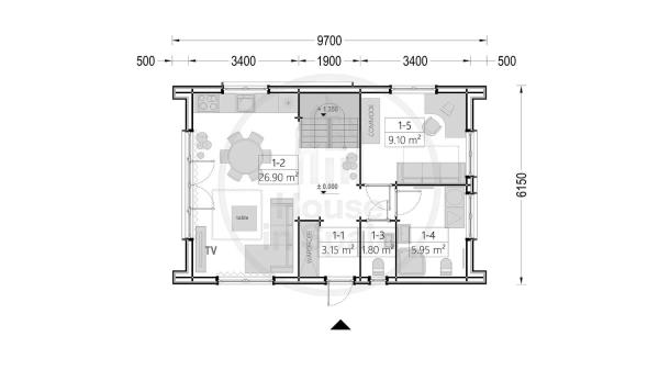 Chalet prefabricado 120m2