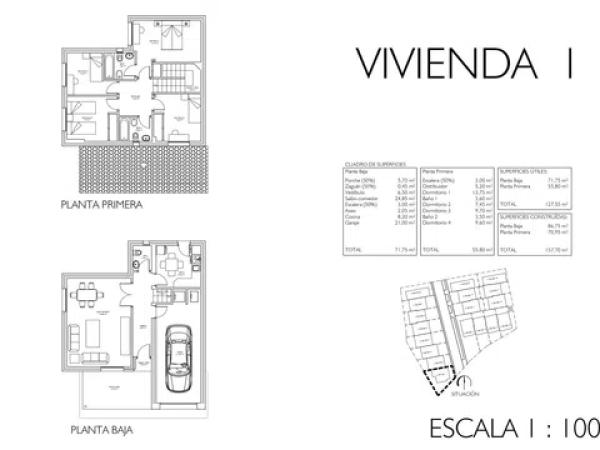 Chalet pareado en venta en del Calvario s/n