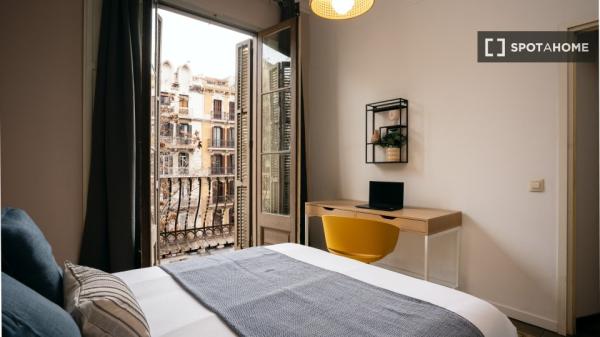 Habitación en piso compartido en barcelona.